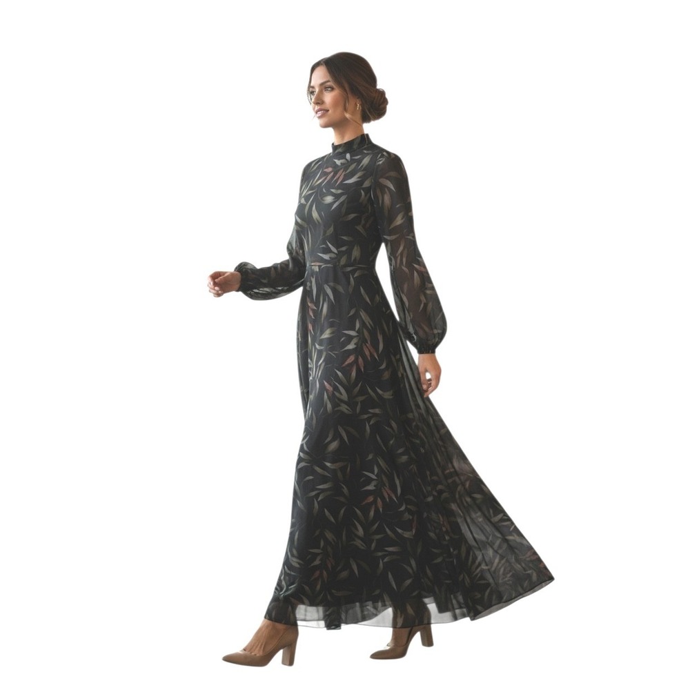 Rare ASALET Turkey Whimsical Ethereal Fairy Women's size Small Mesh Maxi Dress